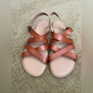 TORRID Brown Strappy Sandals Women’s Size 12 WW Wide Width